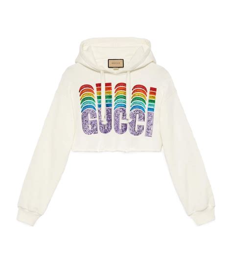 gucci rainbow hoodie replica|gucci hoodie cost.